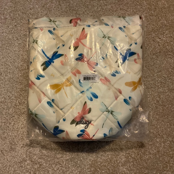 LUG Tumbler Storage Pouch - Dragon Fly Cream NWT - Picture 5 of 8